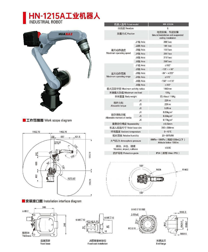 HN-1215A工業(yè)機器人